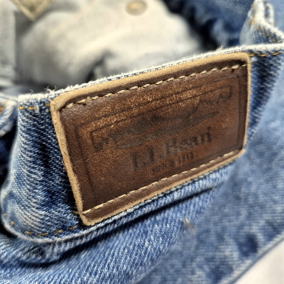 Vintage L.L.Bean Women's Double L High-Rise Straight Leg Jeans Denim 28 Mom Jean - Picture 5 of 10